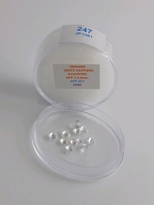 (11) White Sapphire Gemstones