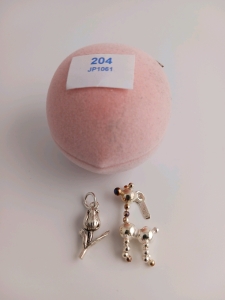 (2) .925 Silver Pendants