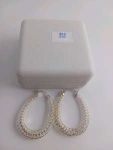 .925 Silver Hoop Earrings