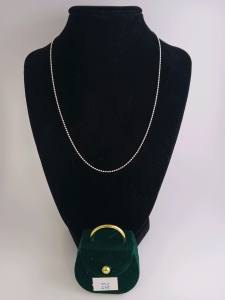 .925 16" Silver Necklace