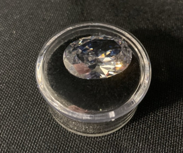 29.35 CT VVVS White Sapphire Oval Cut Gem