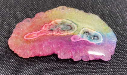 58ct Rainbow Titanium Solar Quartz Cabochon