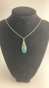 20.45ct Ghost&rsquo;s Eye Jasper Gemstone .925 Necklace
