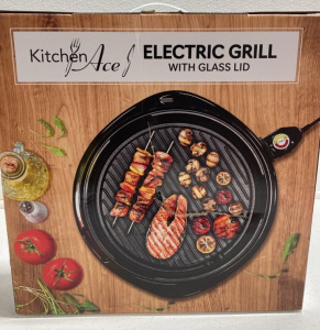 Electric Grill w/ Glass Lid