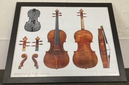 Antonio Stradivari Titian Violin Framed Art