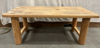 PAIR OF LOG STYLE LOW SIDE/ COFFEE TABLES( 16”x 40”) - 2