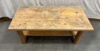 PAIR OF LOG STYLE LOW SIDE/ COFFEE TABLES( 16”x 40”) - 5