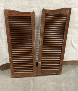 PAIR OF LONG SWINGING BAR DOORS ( 42”x 16”)