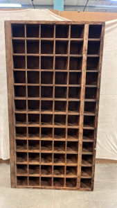 LARGE WOODEN 72 SQUARE ORGANIZERS ( 82”x 43 1/2”)