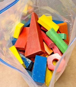 VINTAGE WOOD PLAYING BLOCKS