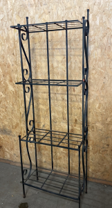 4-TIER IRON LIKE BAKERS RACK (71” x 24” x 12”)