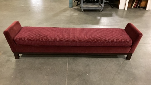 Padded Red Entry Bench