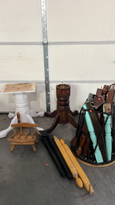 MUTI- SIZED WOOD BASES, LEGS AND PIECES