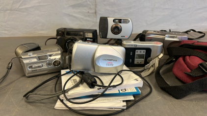 OLYMPUS CAMERAS, NIKON CAMERA, DXG CAMERA AND MORE