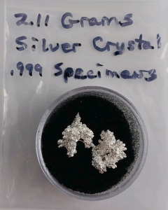 2.11 Grams .999 Silver Crystal Specimen
