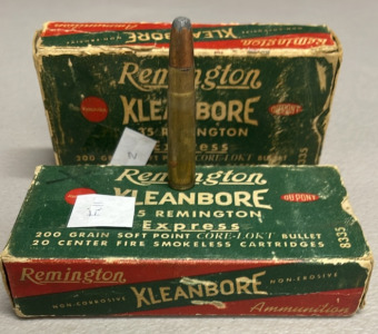 (22) Rounds Of Remington Kleanbore .35 Remington 200 Grain Soft Point Core-Lokt Centerfire Cartridges