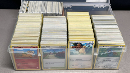 Huge Box Of 2000+ Pokemon Game Cards W/ Holos And Ultra Rares, Generations 1-8