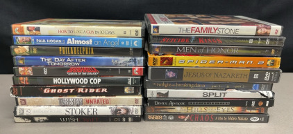 (20) DVD Movies… Spider-Man 2, Men Of Honor, Philadelphia, The Day After Tomorrow, And Others