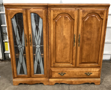 2pc Entertainment Cabinet