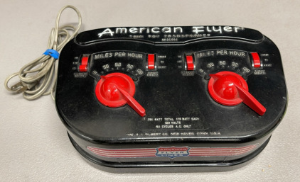 American Flyer Twin Toy Transformer No. 22090, For Two Trains (350 Watt Total, 120 Volts)