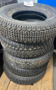 (2) Snow Tires P175/80R13 (1) Snow Tire 165/R13 (1) Snow Tire P195/ 60R14 (1) Snow Tire 185/80R13