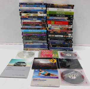 (56) Cased DVDs Including Weeds, The Shack, Finding Nemo & More!