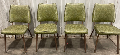 (4) 1950s Style Vynal Chair Set