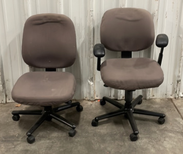 (2) Assorted Office Swivel Chairs