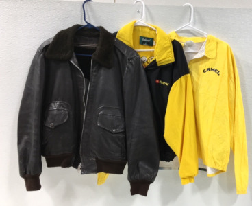 Leather Jacket, Mopar Proformance Jacket & Camel Joe Windbreaker
