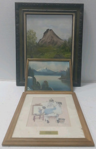 (3) Framed Wall Hangings