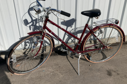 Vintage Free Spirit Adult Bicycle (Dark Red)