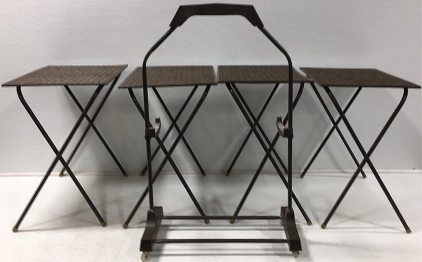Set Of (4) Small Folding Tables