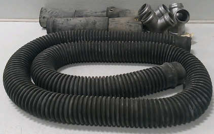 (1) 8' Crush Proof Exhaust Hose (5) Rubber Hose Ends (3) Y Hose Adapters