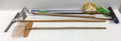 24&rdquo; Squeegee, Leaf Rake, Rock Rake & More