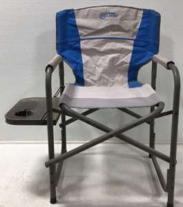 Folding Metal Chair W/Side Table