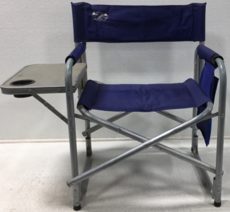 Folding Metal Chair W/ Side Table