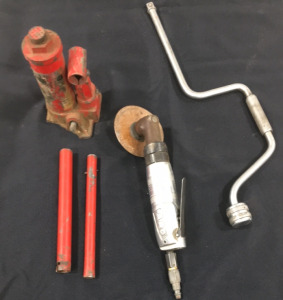 2 Ton Hydraulic Bottle Jack, ARO Air Grinder & 3/8&rdquo; Drive, Speed Handle