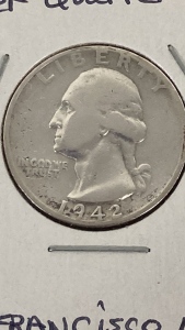 1942-S Silver Washington Quarter