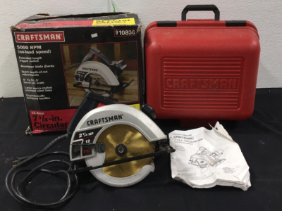 Craftsman 7-1/4&rdquo; Circular Saw W/ Case