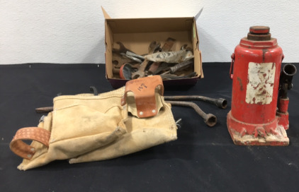 Large Bottle Jack, Tool Belt & More
