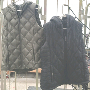 (1) Green Gerry Vest (1) Black WeatherProof Vest