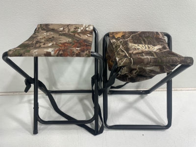 (2) Folding Hunting Chairs