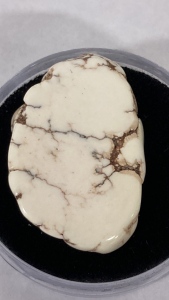 White Howlite Turquoise Gemstone Cabochon