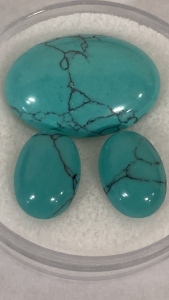 Natural Blue Turquoise Cabochons