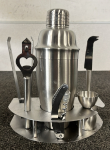7 PIECE STAINLESS STEEL BARTENDER SET