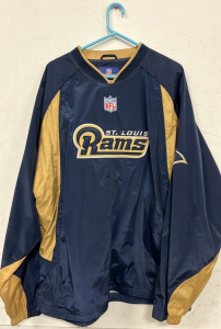 RAMS ST. LOUIS NFL CREWNECK WIND BREAKER SIZE L