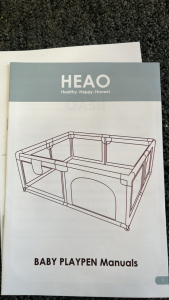 HEAO BABY PLAYPEN ( NEW) 38.61”x 15.6”x 5.46”