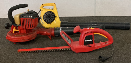 HOMELITE HEDGE TRIMMER(CANNOT TEST), HOMELITE LEAFBLOWER(HAS COMPRESSION), PARAMOUNT LEAFBLOWER (CANNOT TEST)