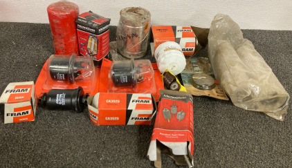(1) Engine Oil Filter Microgard (2) FRAM Fuel Filters & More