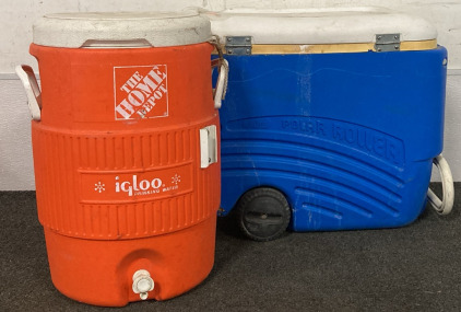 SET OF IGLOO COOLERS